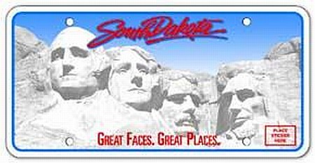 SOUTH DAKOTA LICENSE PLATES